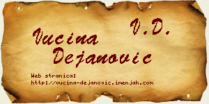 Vucina Dejanović vizit kartica
